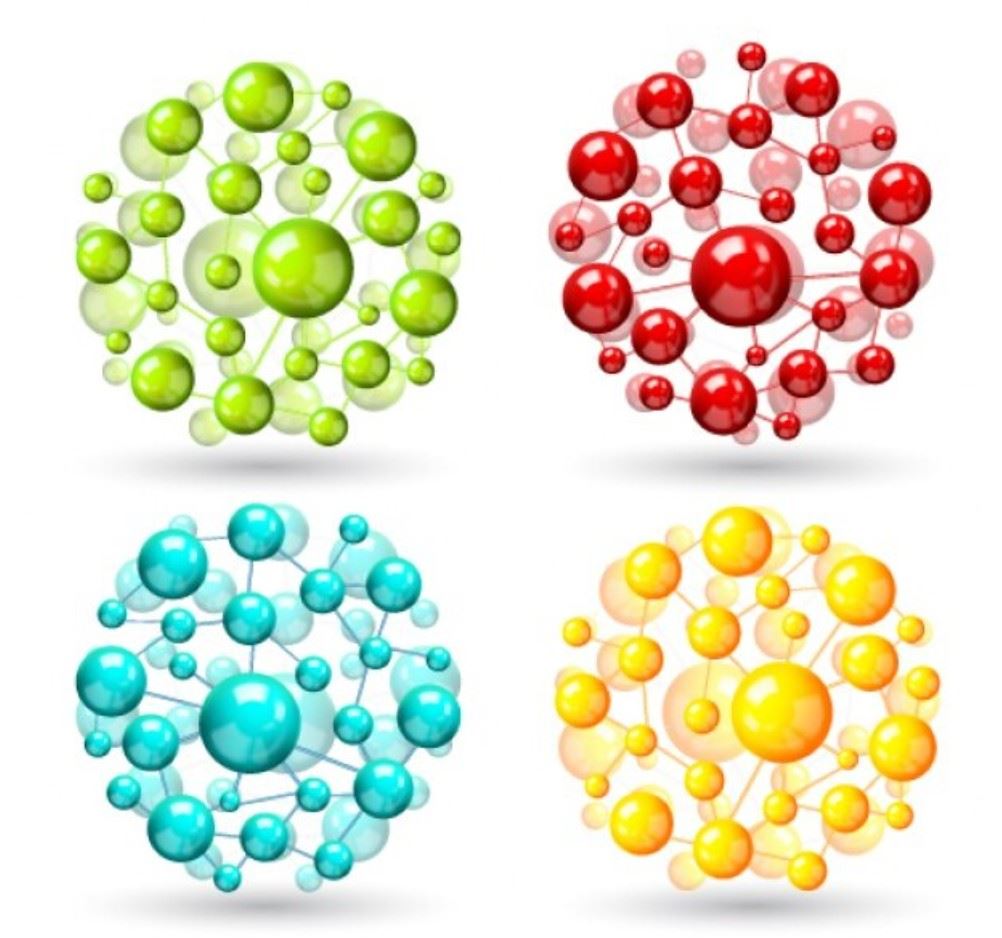 illustration of microscopical drops 